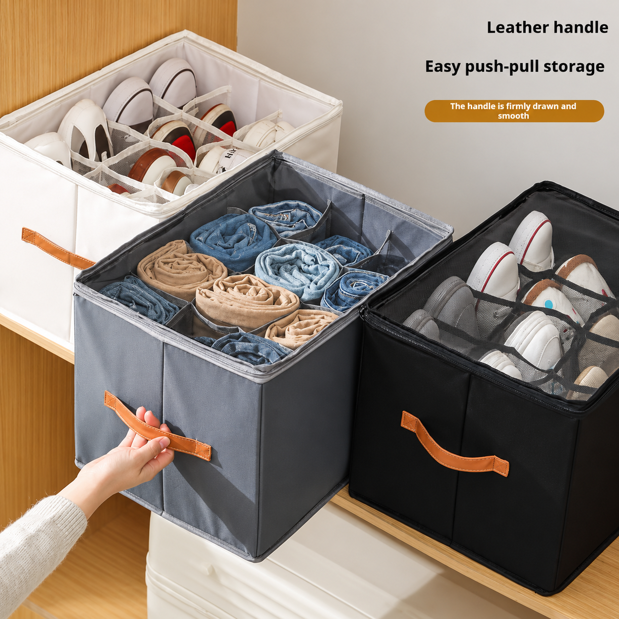 SpaceGrid™ Heavy-Duty Collapsible Storage Bin