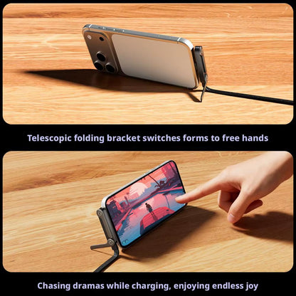 OmniFlex™ 2-in-1 Fast Charging Cable & Invisible Stand