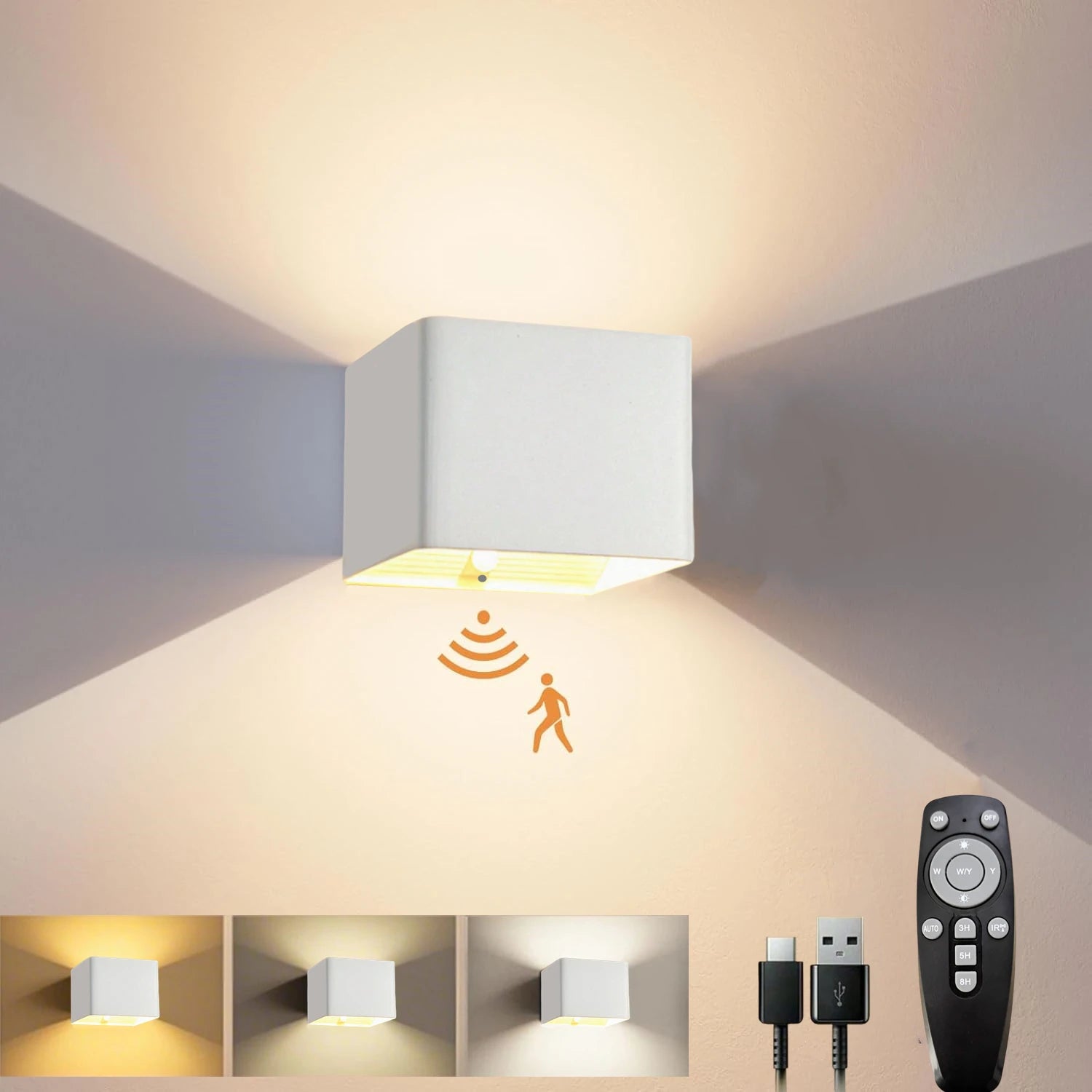 LumiAura™ Wireless Motion Sensor Wall Light