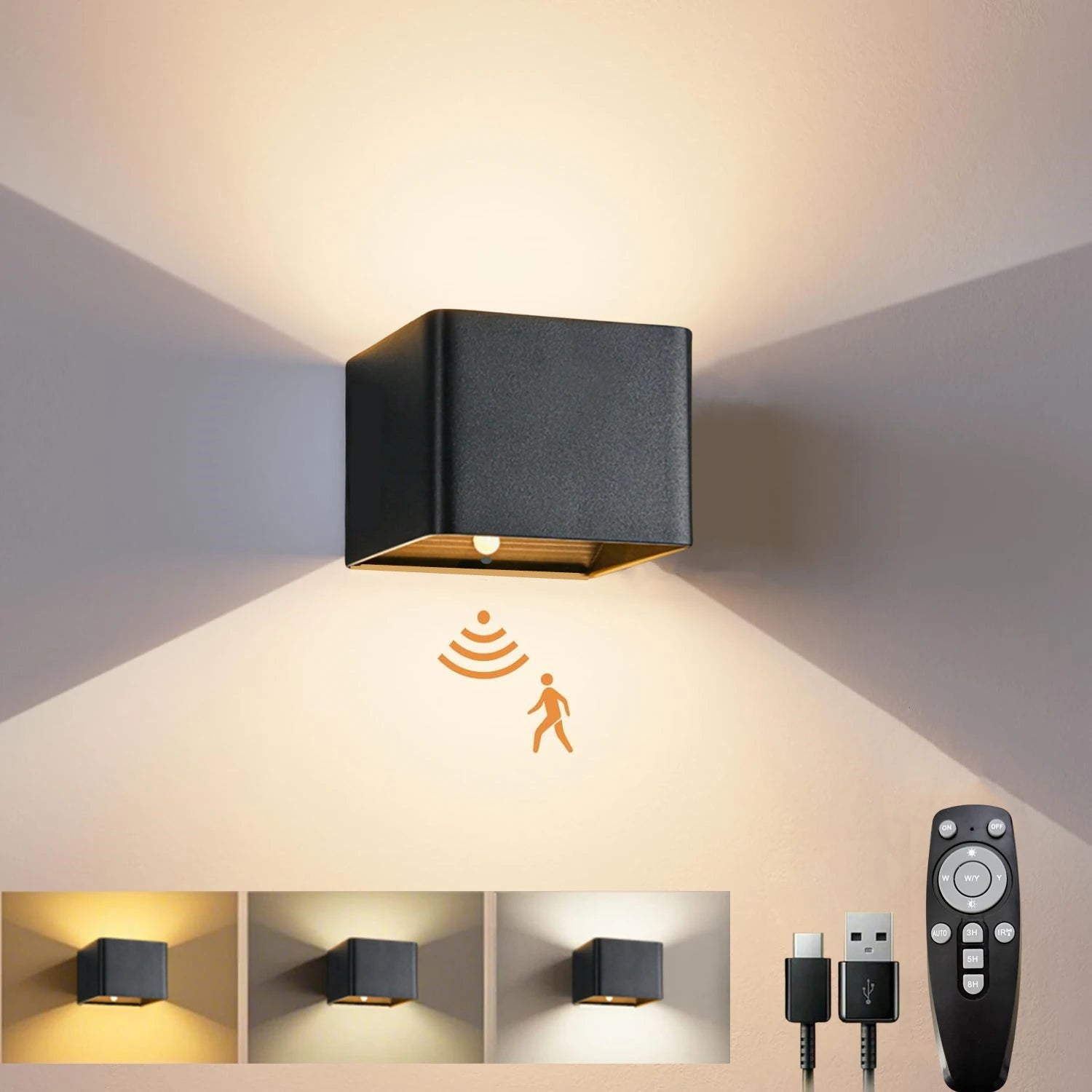 LumiAura™ Wireless Motion Sensor Wall Light